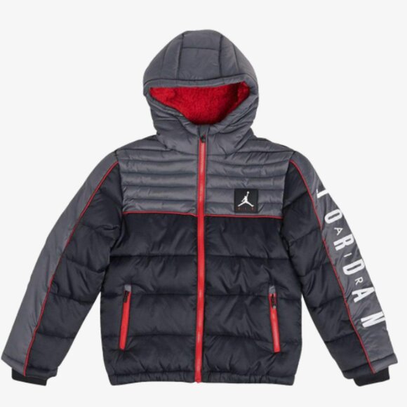 Nike Air Jordan Boys’ Jumpman Puffer Coat - Size Youth Medium (10-12 Years) - Picture 6 of 6